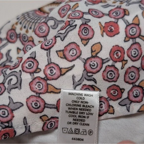 Loft Floral Dress Small Petite SP Pink Romantic Coquette Soft Girl Garden Girl - Picture 10 of 11